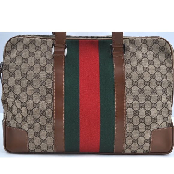 Authentic LIMITED EDITION AUTH GUCCI Sherry Line Shoulder Bag GG Canvas - Picture 3 of 16